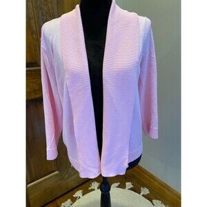 Faded Glory Soft Pink Open Front Cardigan Size XXL - 2X Dressy Casual